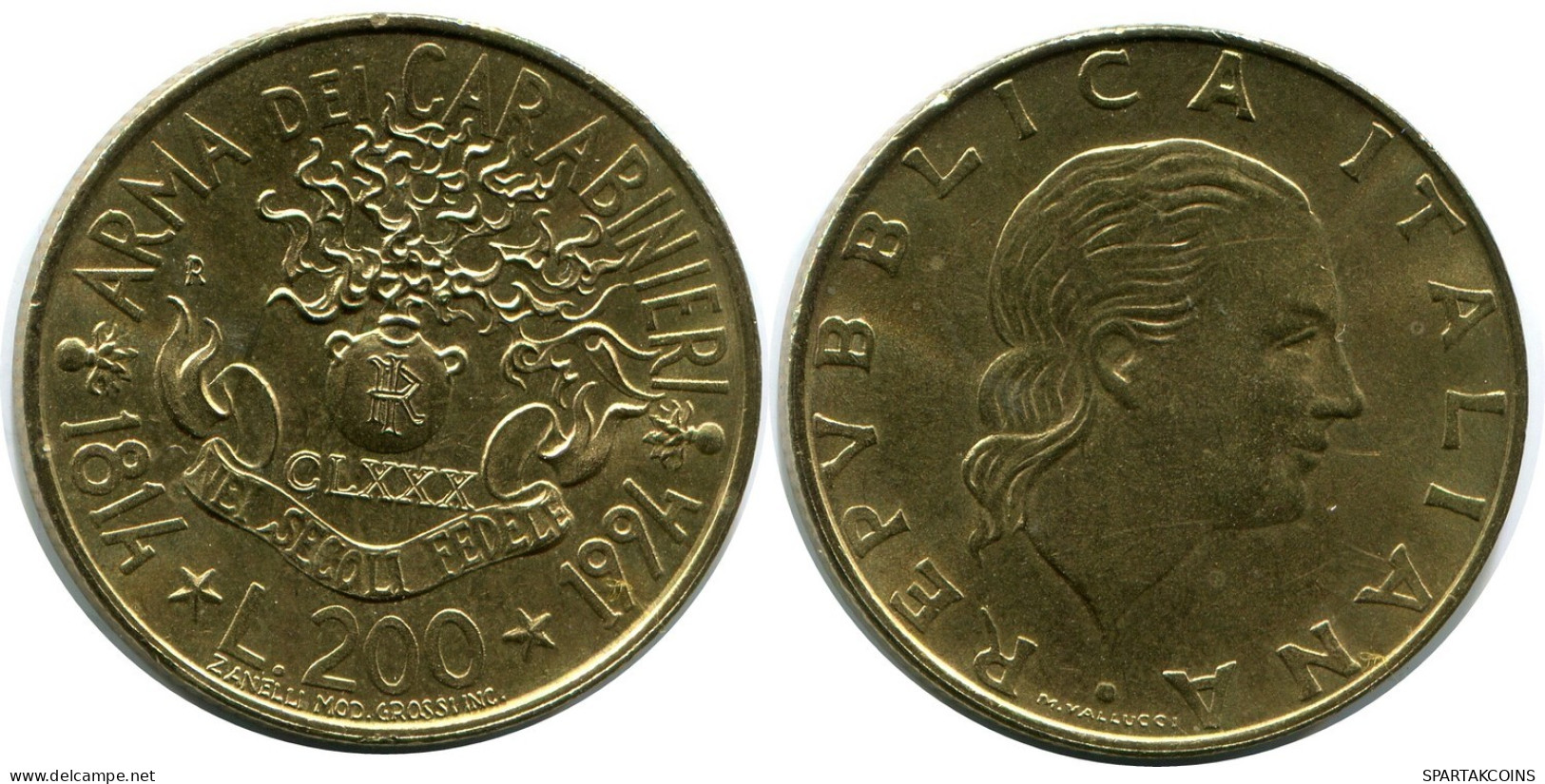 200 LIRE 1994 ITALIA ITALY Moneda #AZ541.E.A - 200 Liras