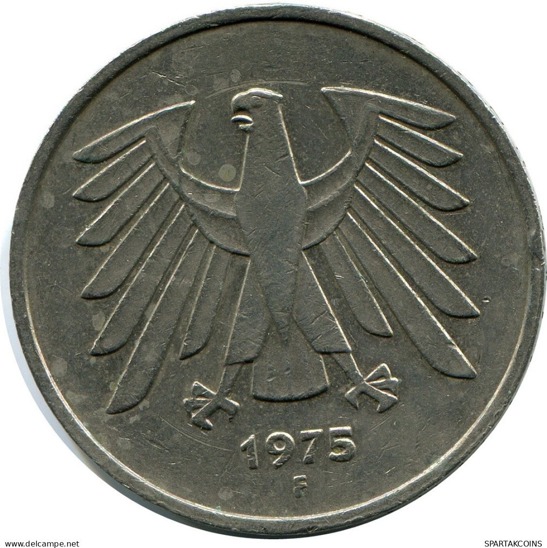 5 DM 1975 F BRD DEUTSCHLAND Münze GERMANY #AZ486.D.A - 5 Marcos