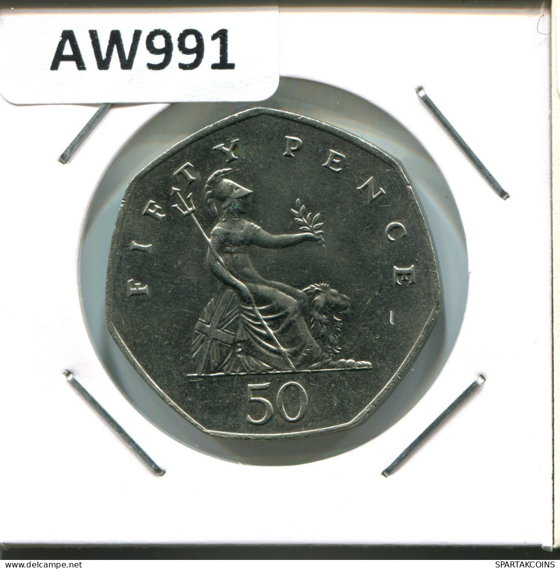 50 PENCE 1982 UK GROßBRITANNIEN GREAT BRITAIN Münze #AW991.D.A - 50 Pence
