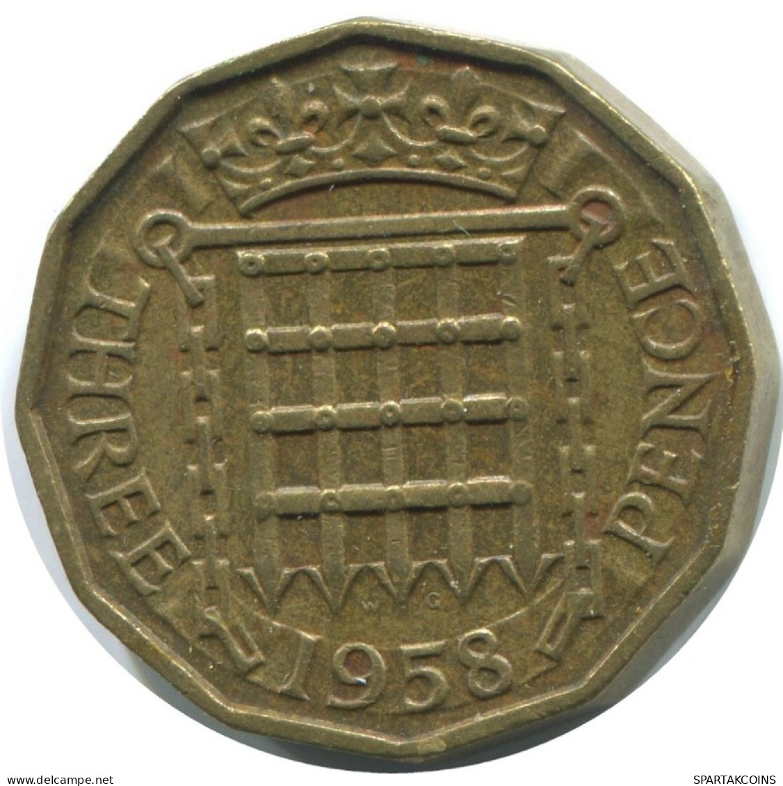 THREEPENCE 1958 UK GBAN BRETAÑA GREAT BRITAIN Moneda #AG931.1.E.A - F. 3 Pence