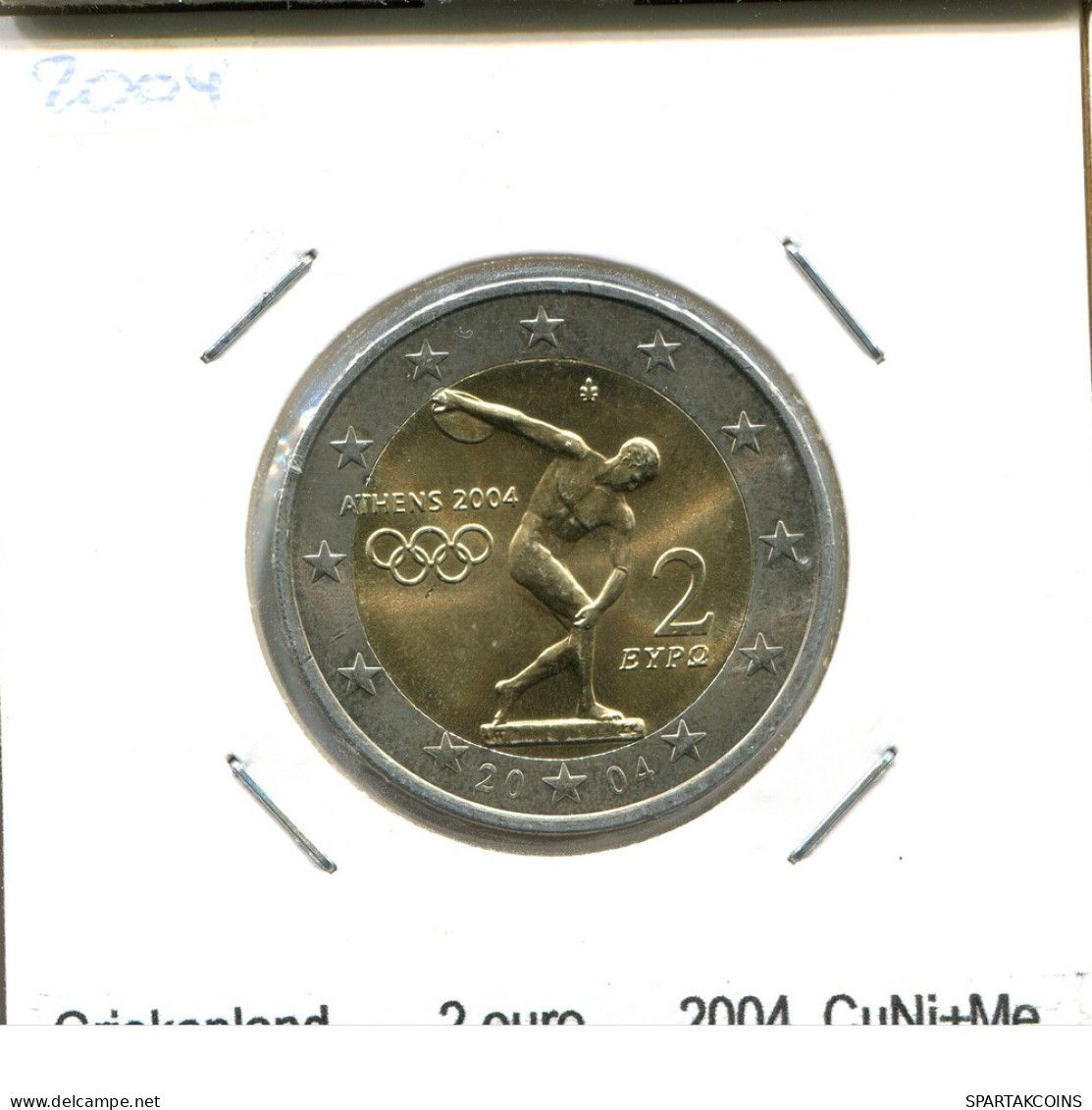 2 EURO 2004 GRIECHENLAND GREECE Münze BIMETALLIC #AS455.D.A - Griekenland