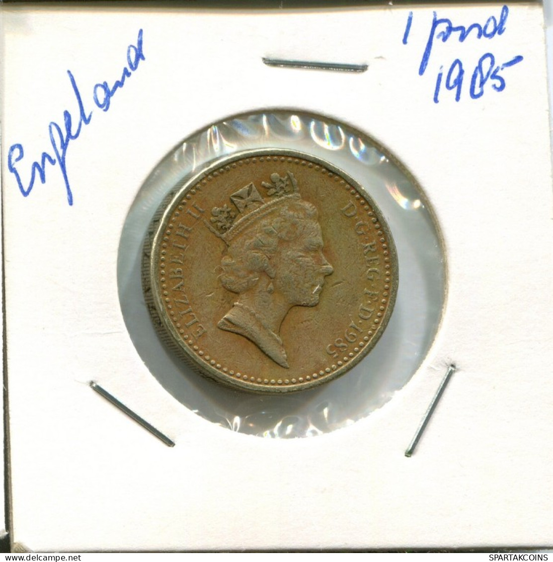 POUND 1985 UK GBAN BRETAÑA GREAT BRITAIN Moneda #AN553.E.A - 1 Pound