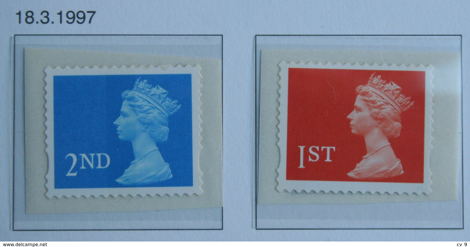 Machin QE II Definitives 2nd 1st (1688-1689) 1997 POSTFRIS MNH ** ENGLAND GRANDE-BRETAGNE GB GREAT BRITAIN - Unused Stamps