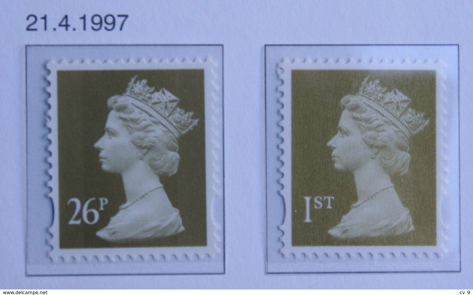 Machin QE II Definitives 26p 1st (1690-1691) 1997 POSTFRIS MNH ** ENGLAND GRANDE-BRETAGNE GB GREAT BRITAIN - Unused Stamps