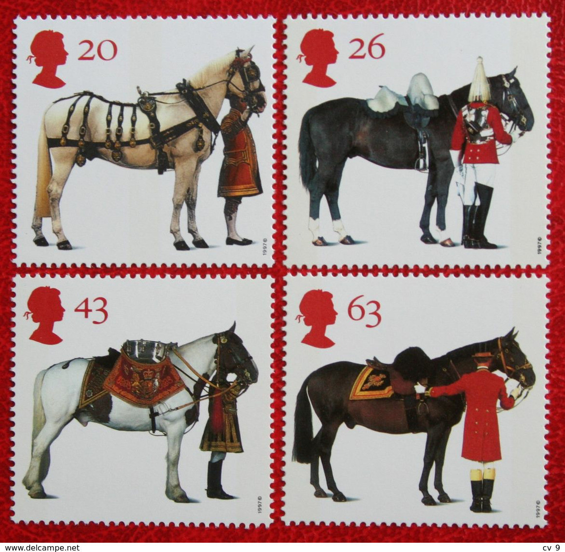 All The Queen's Horses Pferd Paard (Mi 1701-1704) 1997 POSTFRIS MNH ** ENGLAND GRANDE-BRETAGNE GB GREAT BRITAIN - Unused Stamps