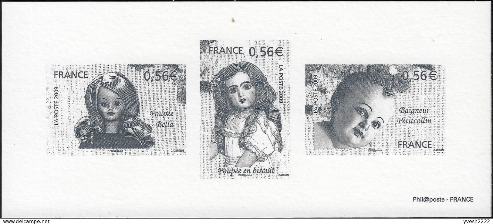 France 2009 Y&T 4394 à 4399. 2 Feuillets De Luxe. Poupées De Collection - Bambole