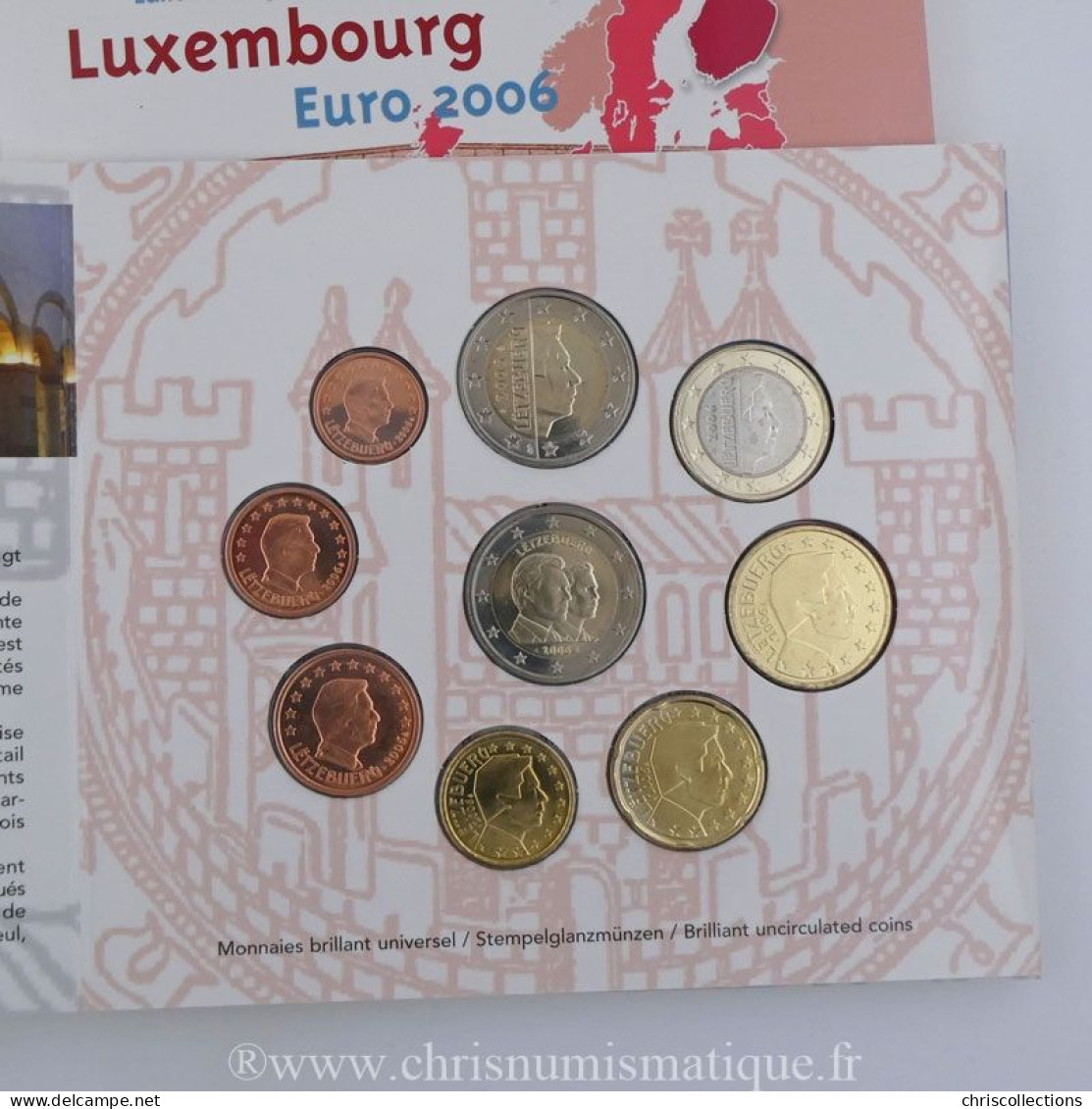 Euro, Luxembourg , Coffret BU 2006 - Lussemburgo