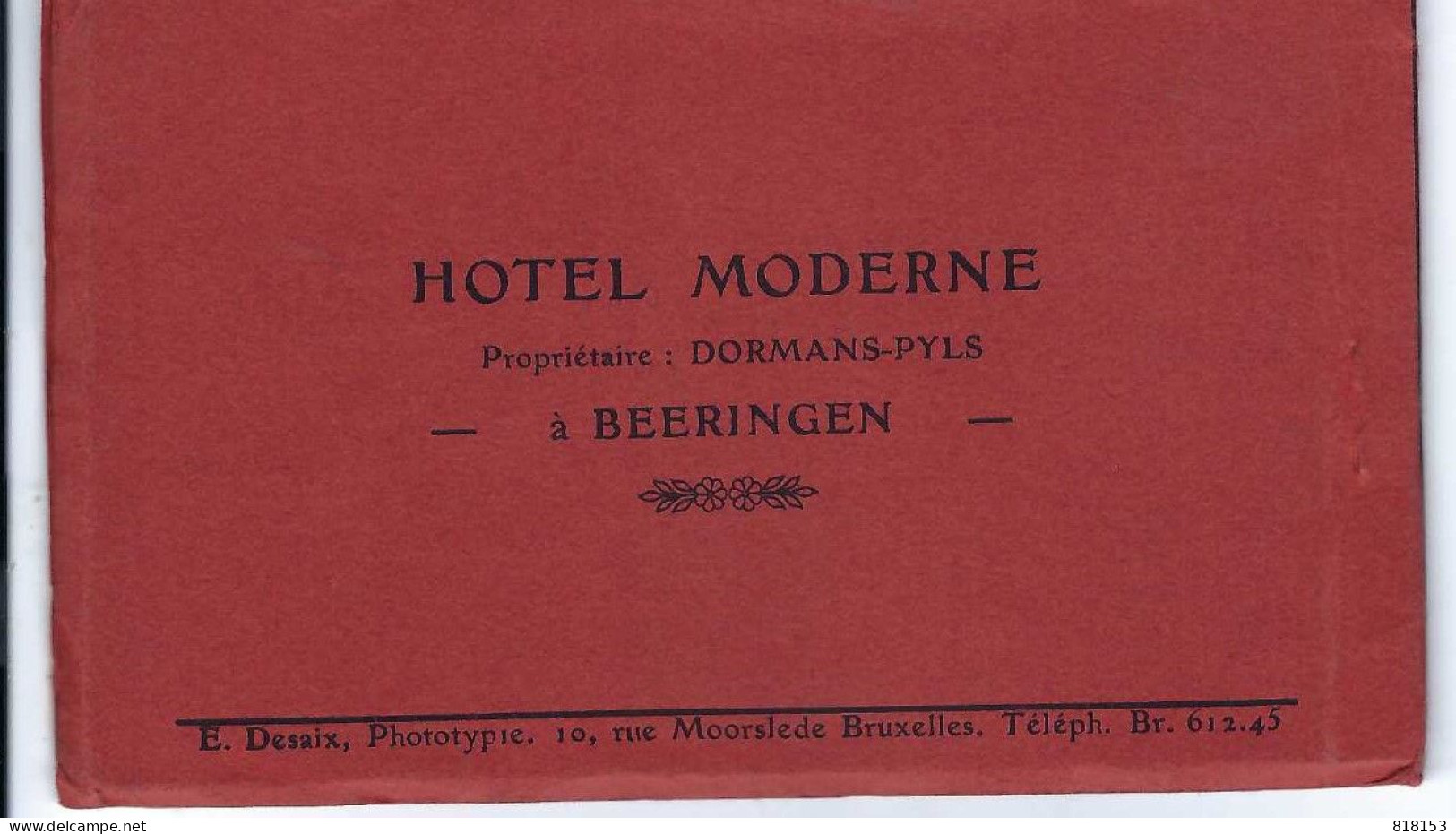 Beringen  Souvenir De BEERINGEN  10 Kaarten HOTEL MODERNE   DESAIX - Beringen