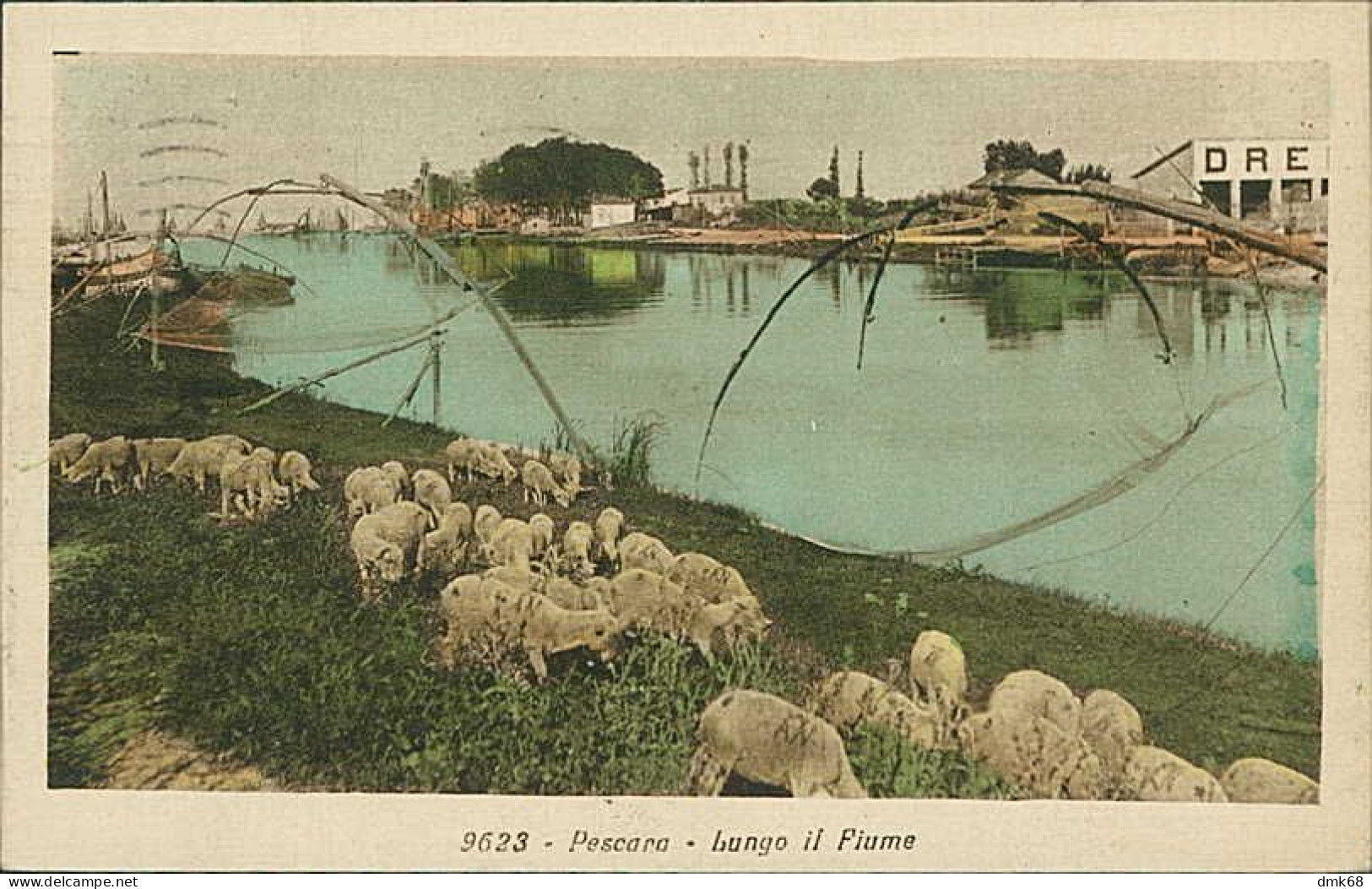 PESCARA - LUNGO IL FIUME - EDIZIONE DIENA - SPEDITA 1934 (20307) - Pescara