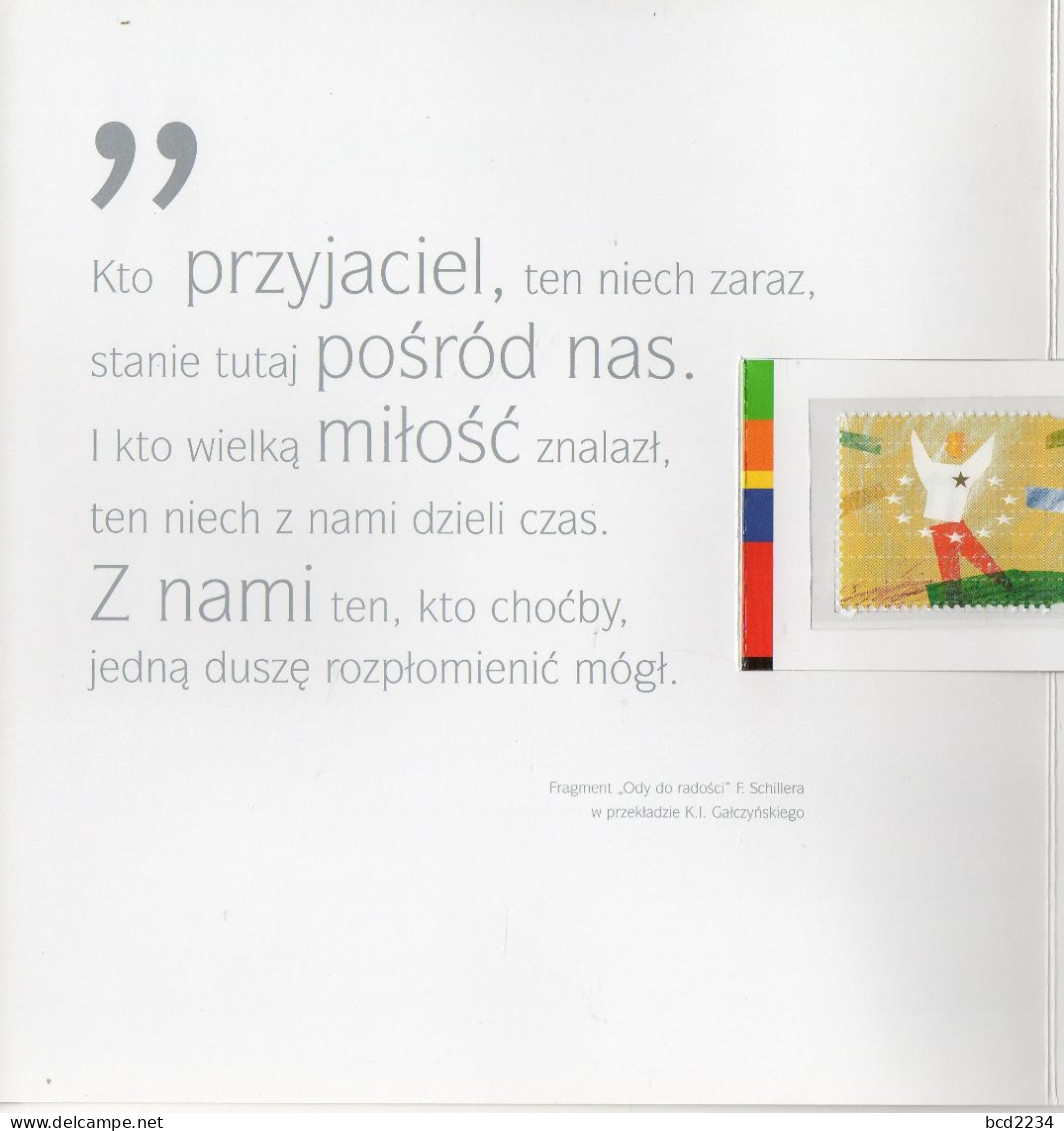 POLAND 2011 POLISH POST OFFICE LIMITED EDITION FOLDER: POLISH PRESIDENCY EU COUNCIL EUROPEAN UNION & STARS ENVELOPE - European Community