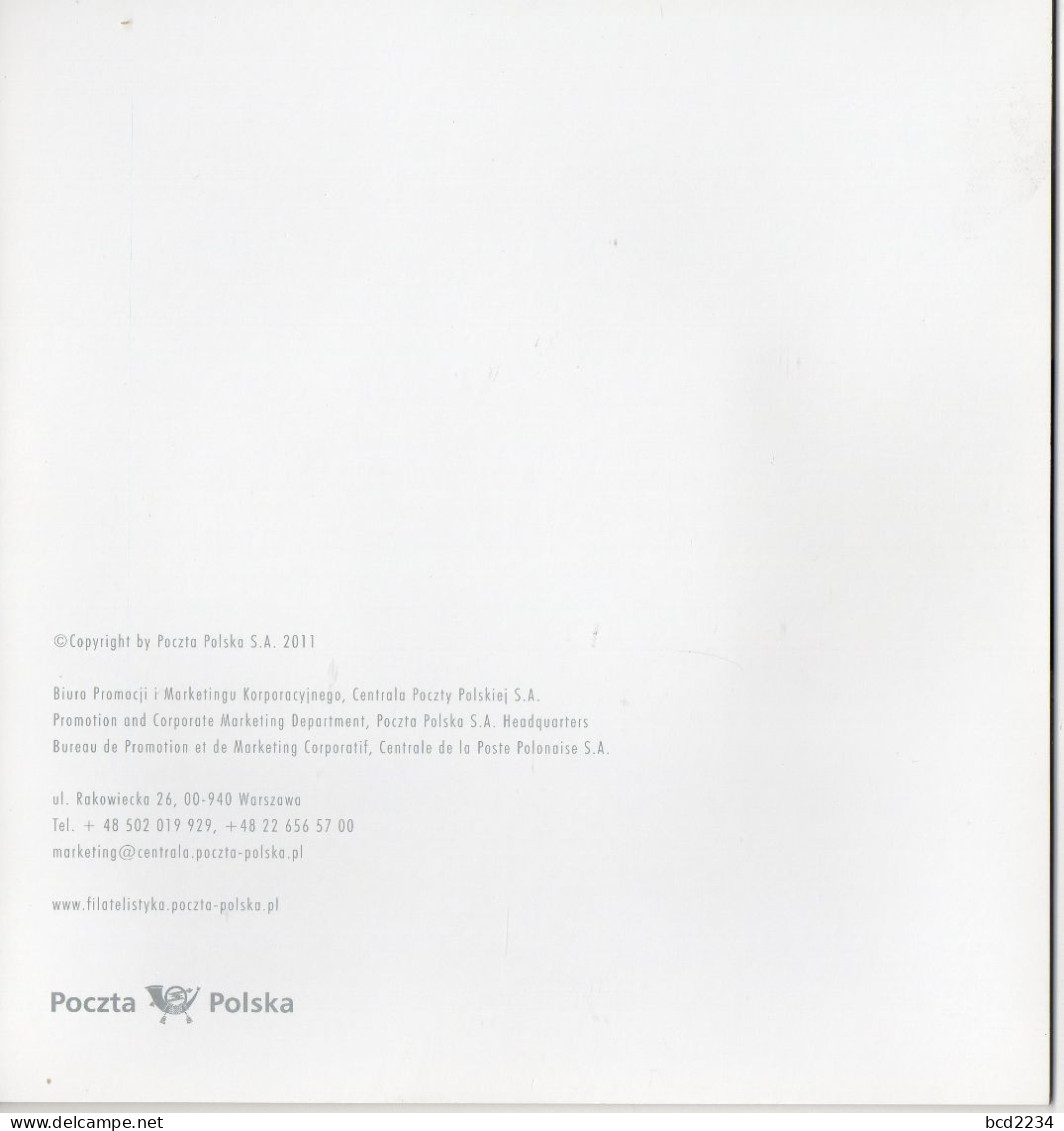 POLAND 2011 POLISH POST OFFICE LIMITED EDITION FOLDER: POLISH PRESIDENCY EU COUNCIL EUROPEAN UNION & STARS ENVELOPE - Institutions Européennes