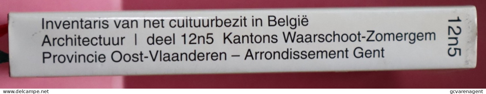 BOUWEN DOOR EEUWEN HEEN IN VLAANDEREN  KANTON WAARSCHOOT ZOMERGEM ARRONDISSEMT GENT  UITKLAPBAAR PLAN ZIE AFBEELDINGEN - Histoire