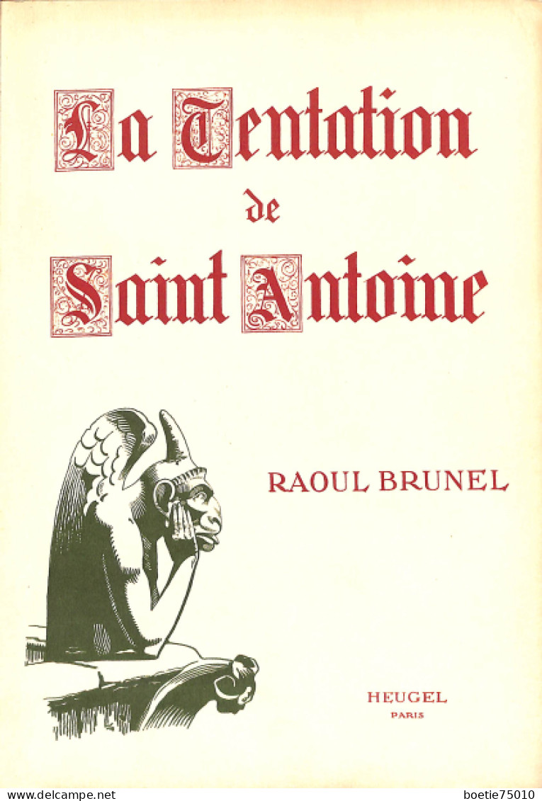 La Tentation De Saint Antoine. Mystère De R Brunel. Partition Ancienne, Couverture Illustrée - Partitions Musicales Anciennes