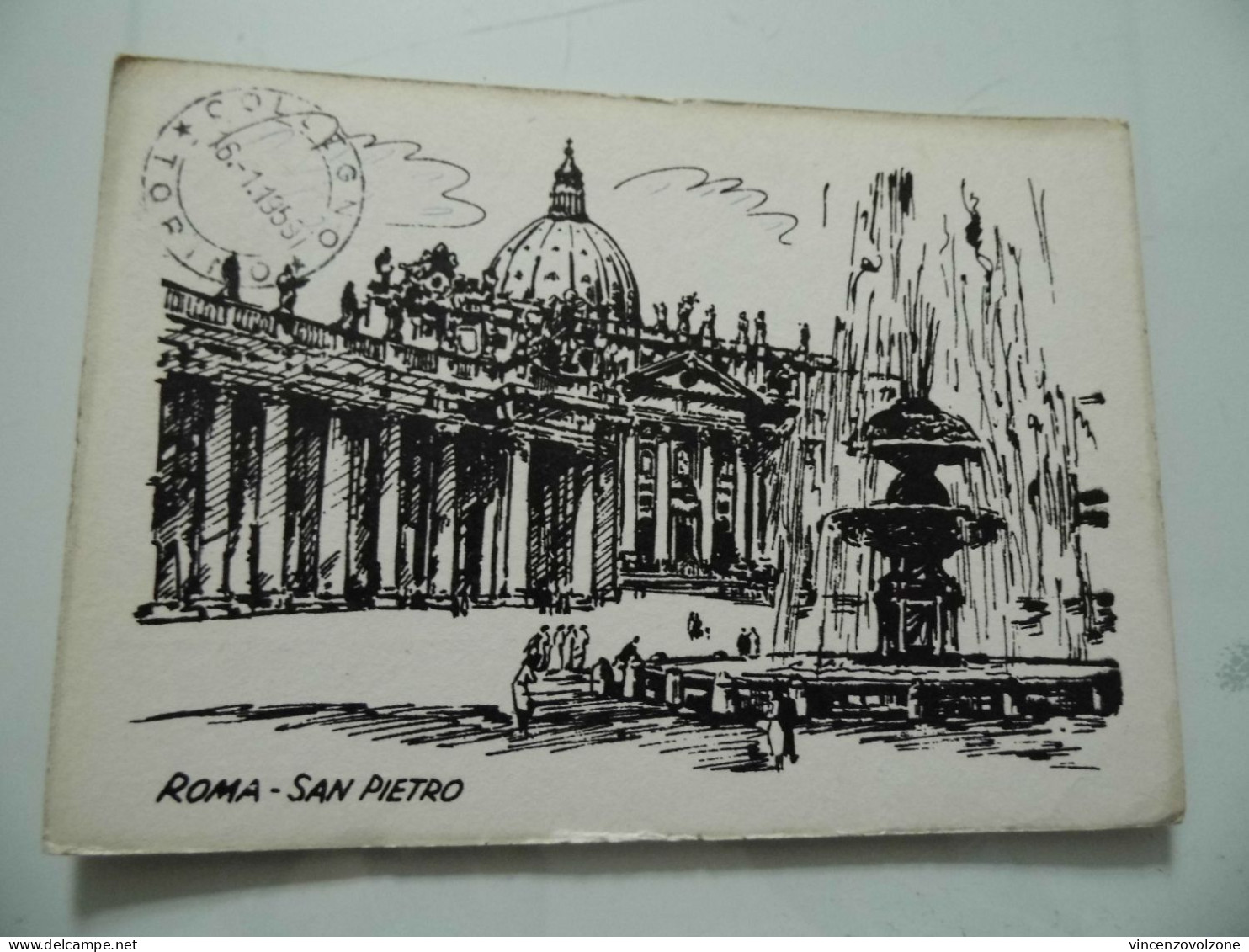 Cartolina Viaggiata "ROMA S. PIETRO" 1959 - San Pietro