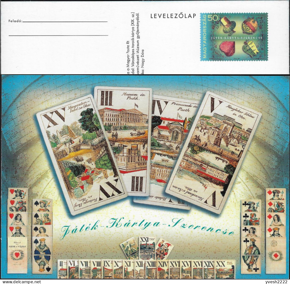 Hongrie 2005 Entier Postal. Jeux De Cartes Traditionnels - Non Classés