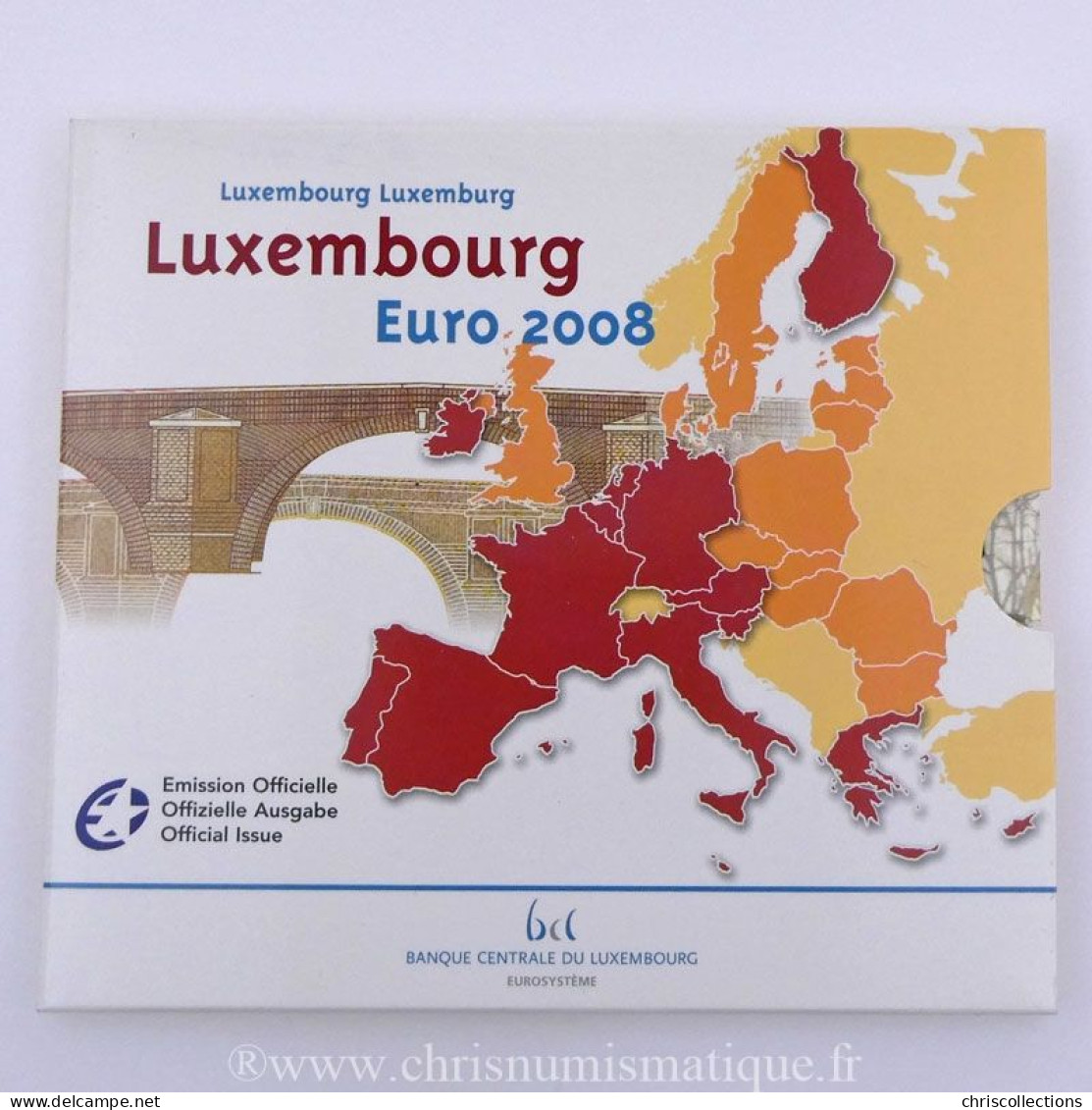 Euro, Luxembourg , Coffret BU 2008 - Luxemburgo