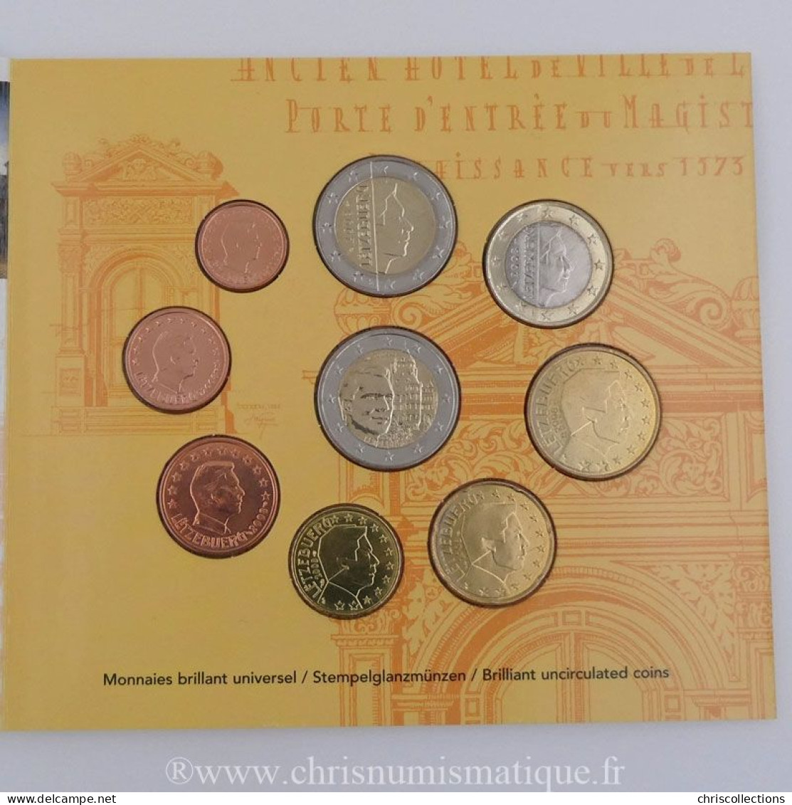 Euro, Luxembourg, Coffret BU 2008 - Luxemburgo