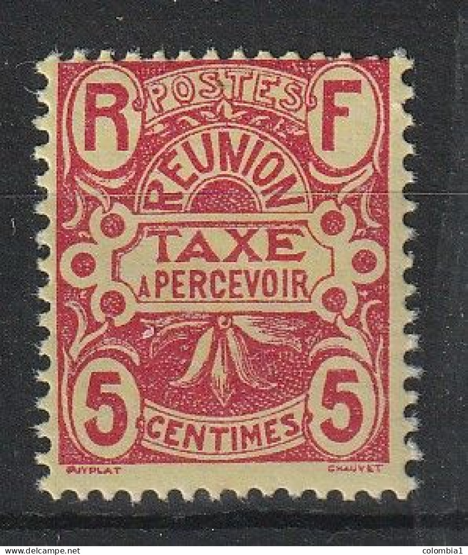 REUNION YT TAXE 6 Neuf ** - Timbres-taxe