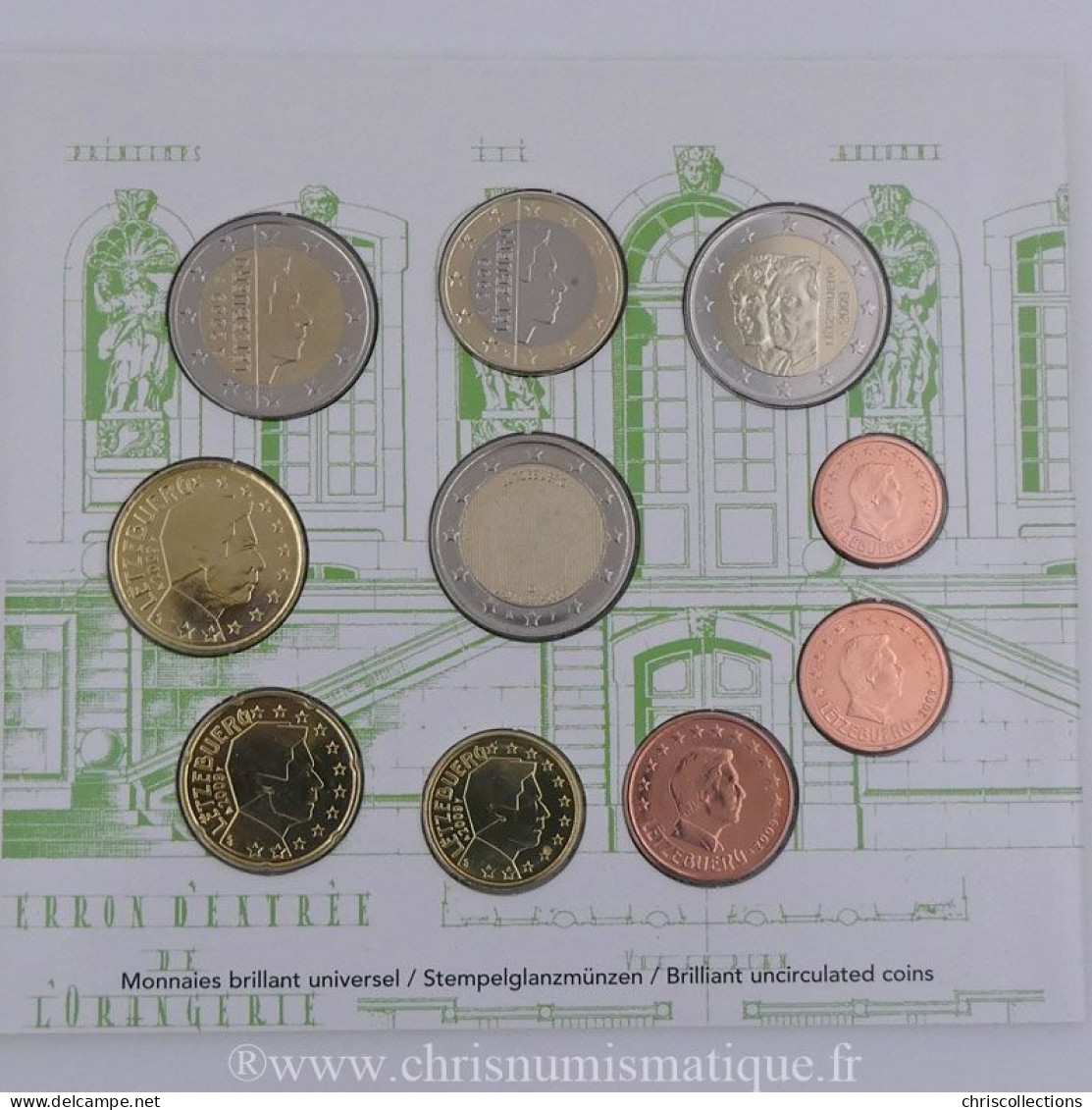 Euro, Luxembourg, Coffret BU 2009 - Luxembourg