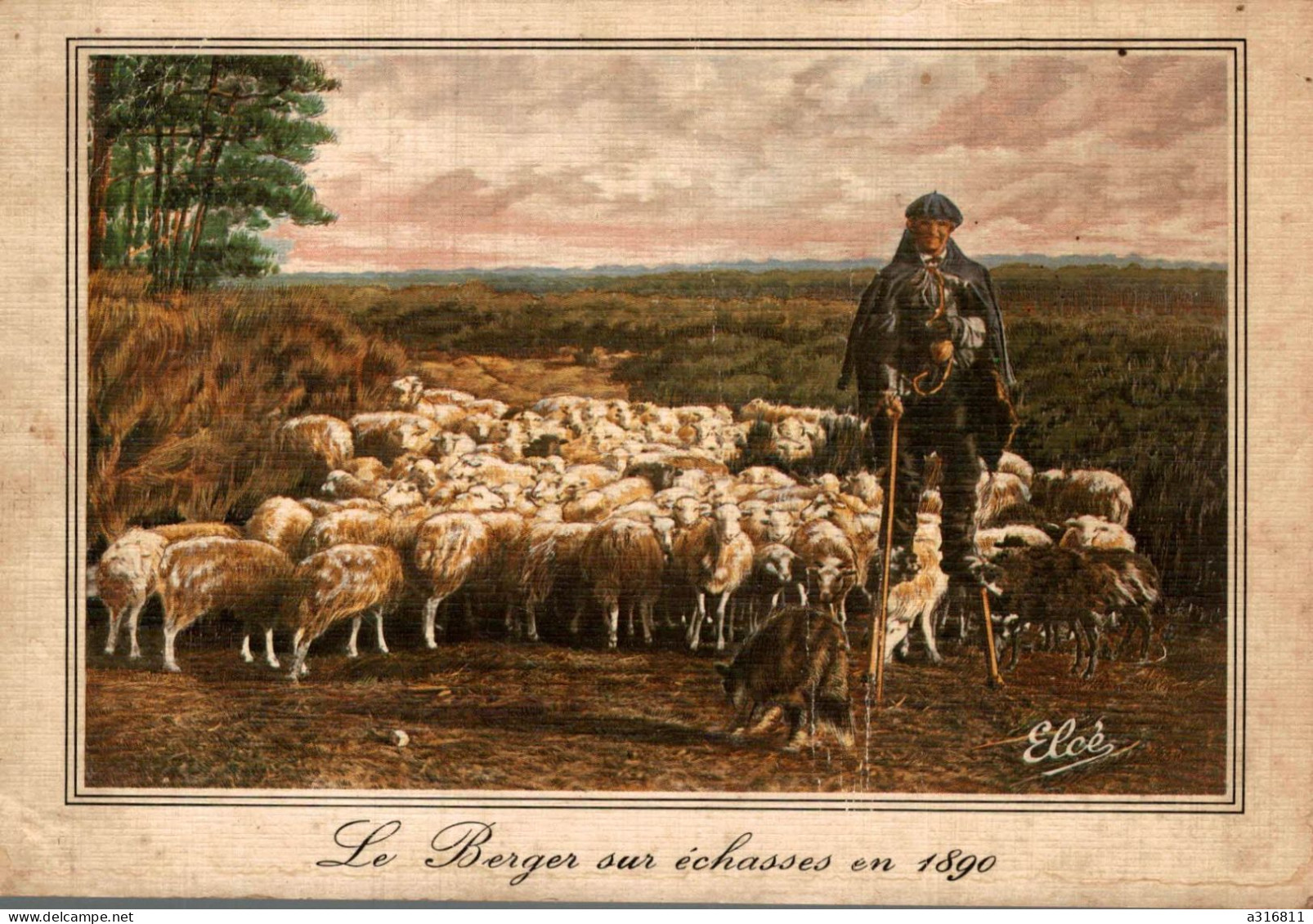 Le Berger Sur Echasses En 1890 - Bauern