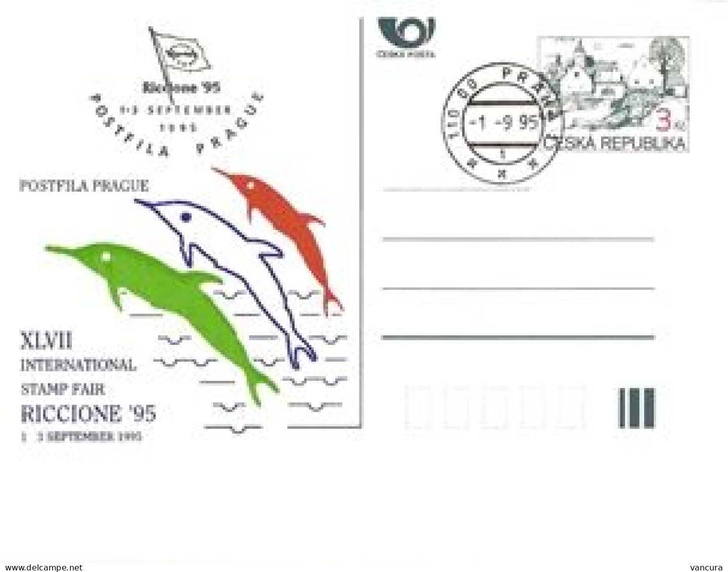 CDV A 8 Czech Republic Riccione 1995 - Postcards