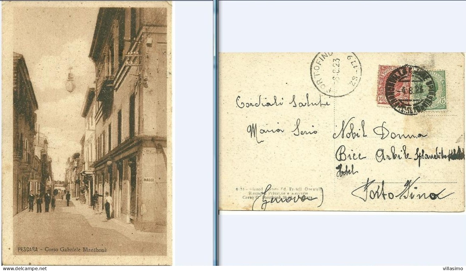 ABRUZZO - PESCARA, CORSO GABRIELE MANTHONÈ - V. 1923 - Pescara