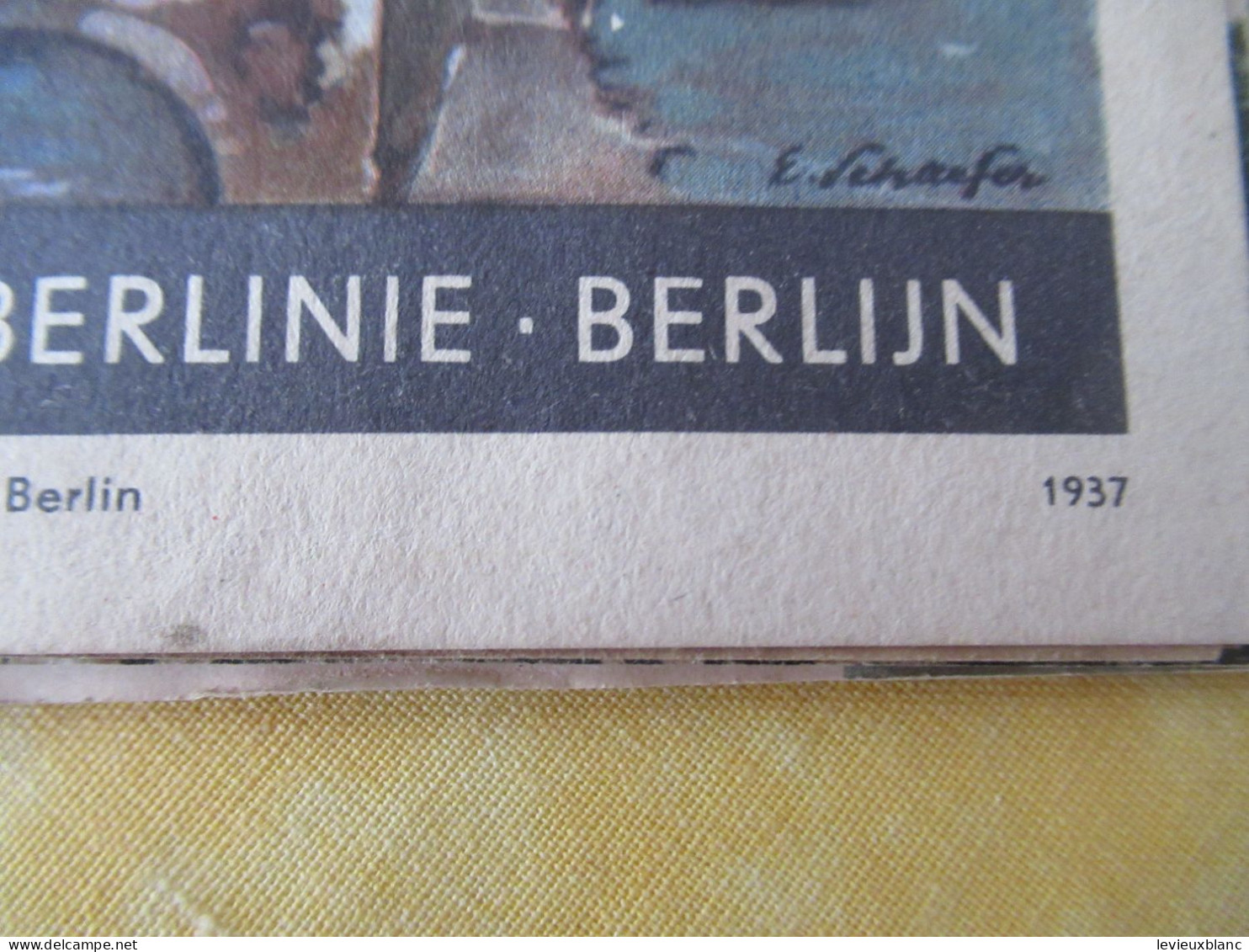 Prospectus Touristique Ancien /Allemagne/ BERLIN/ Syndicat D'initiative De La Ville /1937       PGC558 - Turismo