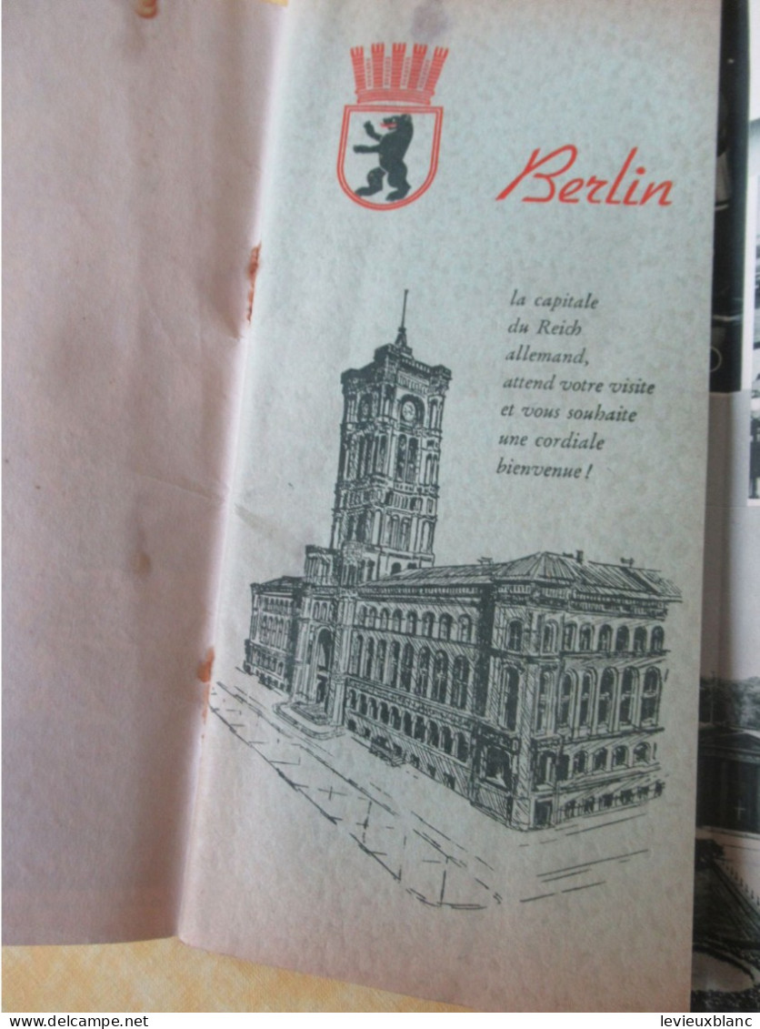 Prospectus Touristique Ancien /Allemagne/ BERLIN/ Syndicat D'initiative De La Ville /1937       PGC558 - Tourisme