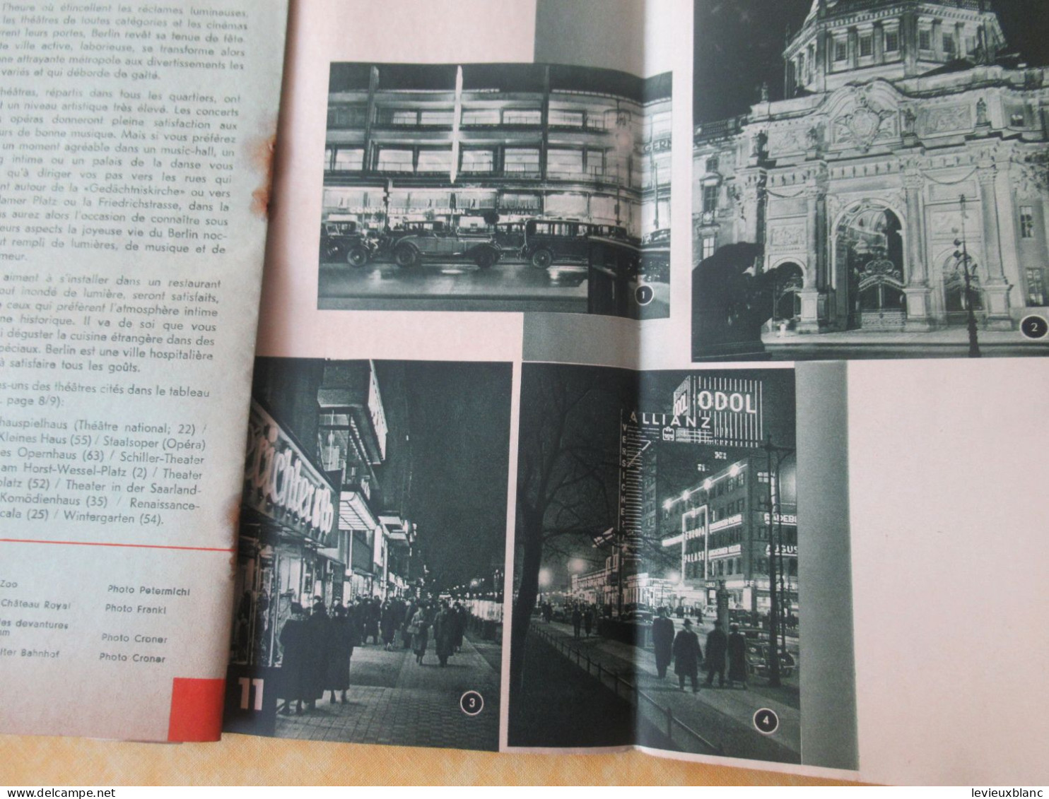 Prospectus Touristique ancien /Allemagne/ BERLIN/ Syndicat d'initiative de la Ville /1937       PGC558