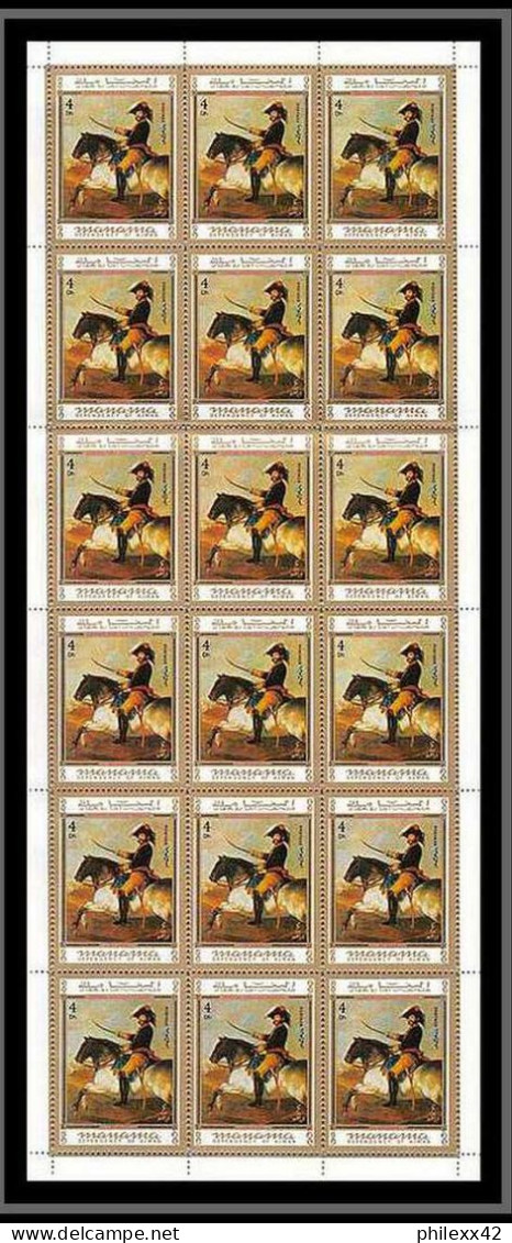 Manama - 3151a/ N°786/790 A Goya Peinture Tableaux Paintings ** MNH Feuille Complete (sheet) - Manama