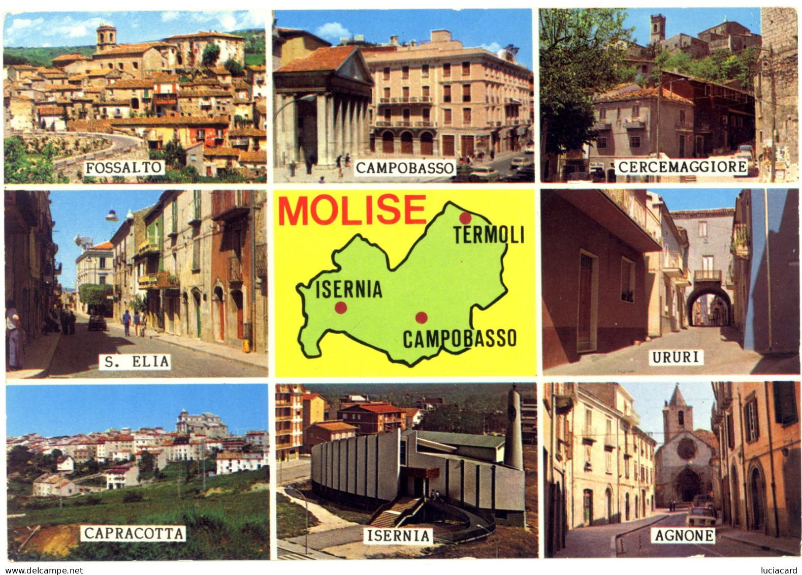 MOLISE -FOSSALTO-CAMPOBASSO-CERCEMAGGIORE-S.ELIA-URURI-CAPRACOTTA-ISERNIA-AGNONE - Sonstige & Ohne Zuordnung