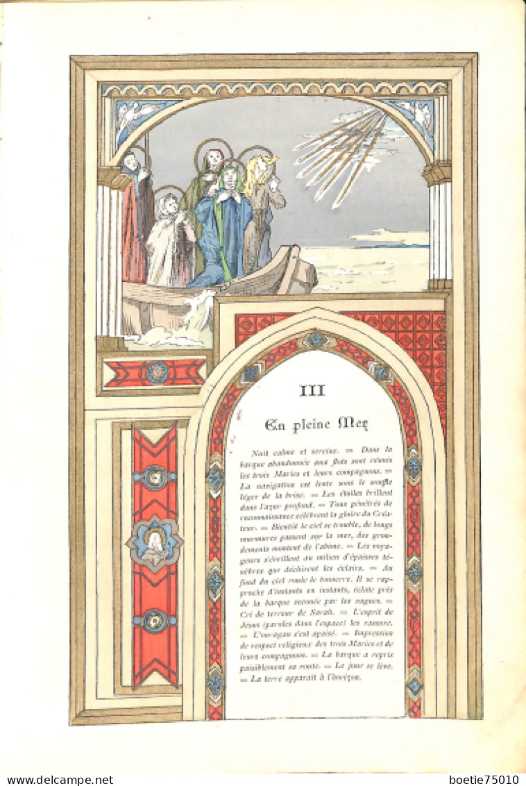 Les saintes Maries de la mer, légende de Provence. Partition ancienne, illustrée.