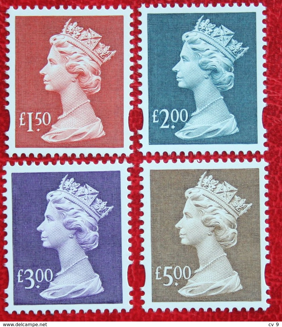 Machin QE II Definitives £ High Values(Mi 1793-1796) 1999 POSTFRIS MNH ** ENGLAND GRANDE-BRETAGNE GB GREAT BRITAIN - Neufs