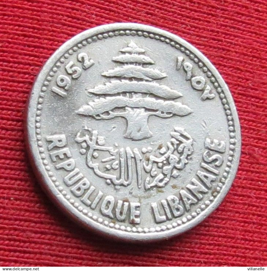Lebanon 5 Piastres 1952 Liban Libano Libanon #2 W ºº - Líbano