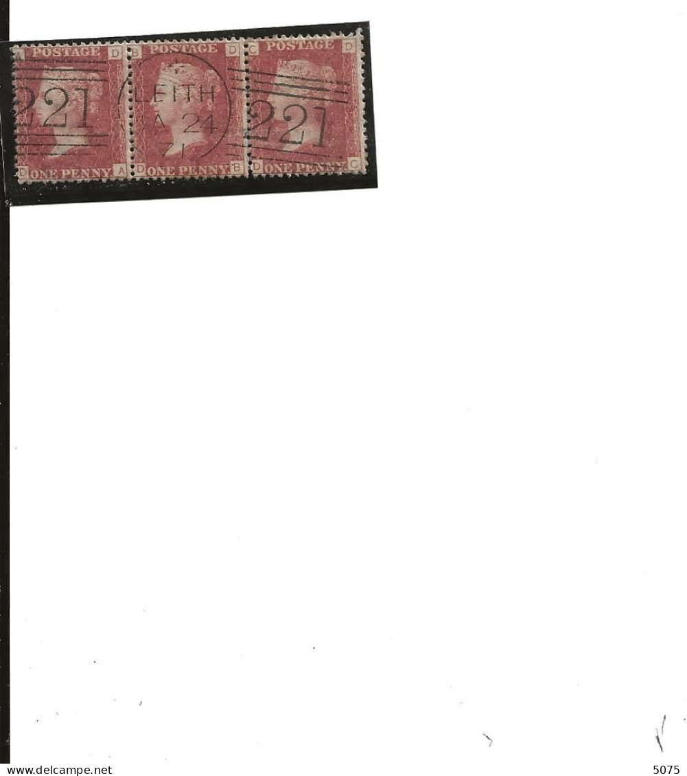 StG 5 Bande De 3 Obl LEITH Pl 135 - Used Stamps