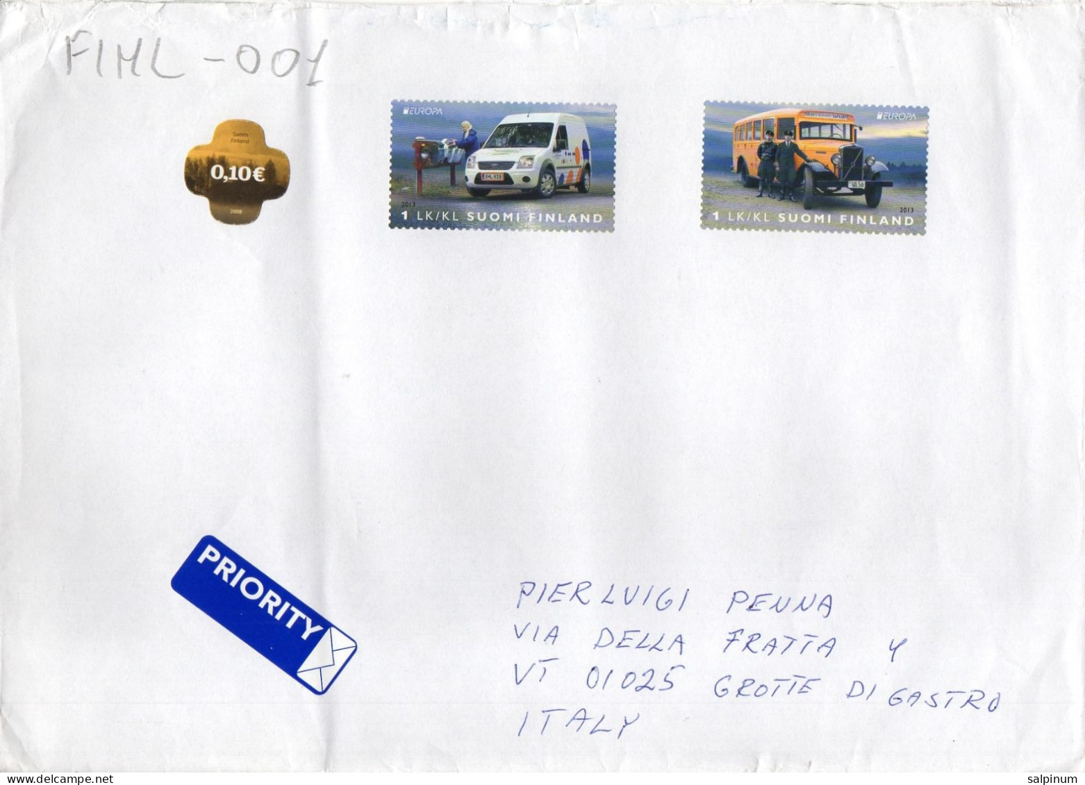 Philatelic Envelope With Stamps Sent From FINLAND To ITALY - Briefe U. Dokumente