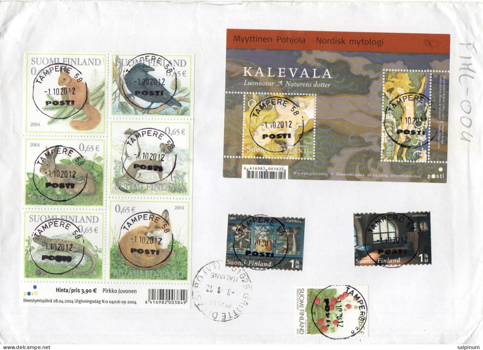 Philatelic Envelope With Stamps Sent From FINLAND To ITALY - Briefe U. Dokumente