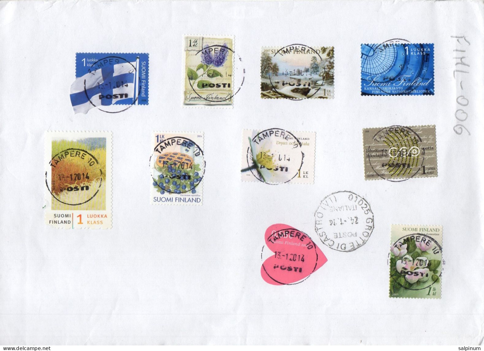 Philatelic Envelope With Stamps Sent From FINLAND To ITALY - Storia Postale