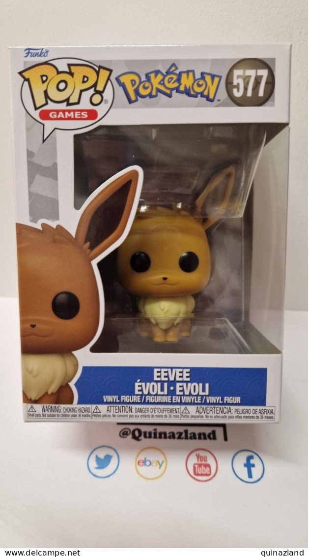 Funko Pop! POKEMON POP Games N° 577 Evoli  (F9) - Autres & Non Classés