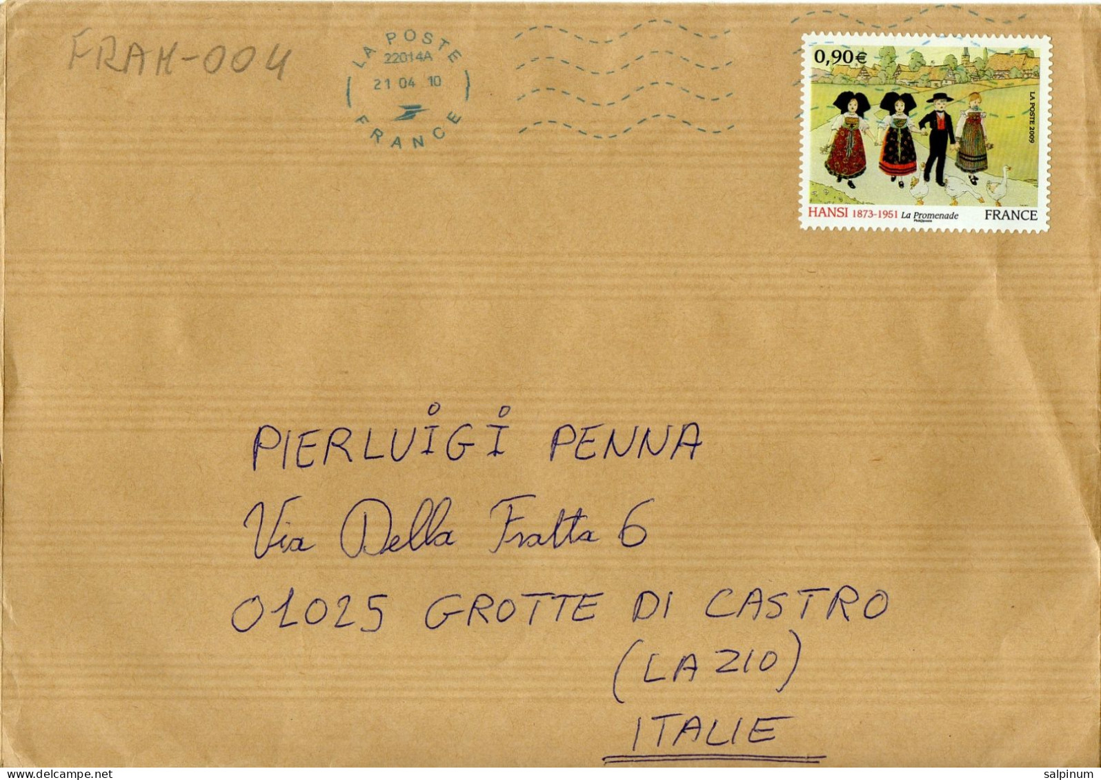 Philatelic Envelope With Stamps Sent From FRANCE To ITALY - Briefe U. Dokumente