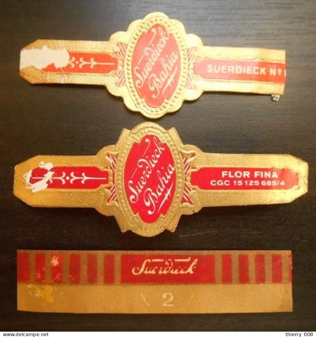 P39 Bague Bagues Cigare Cigares  Suerdieck  3 Pièces - Cigar Bands