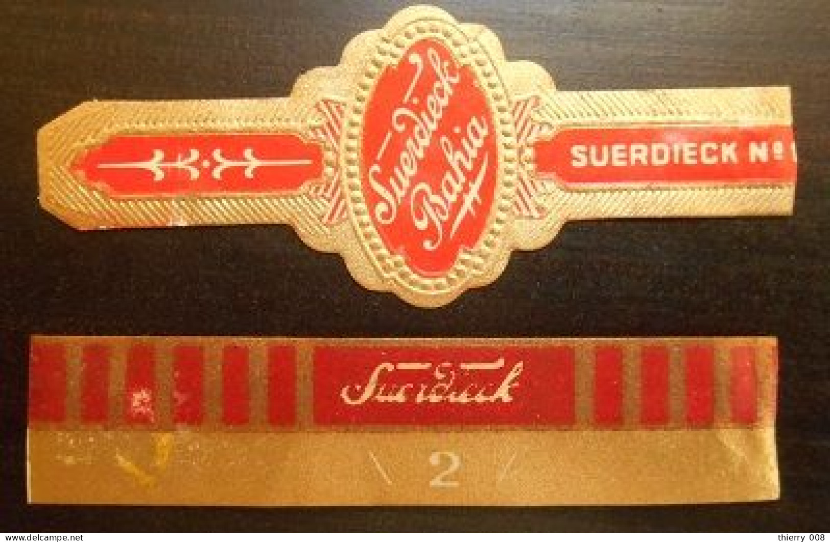 P40 Bague Bagues Cigare Cigares  Suerdieck  2 Pièces - Cigar Bands