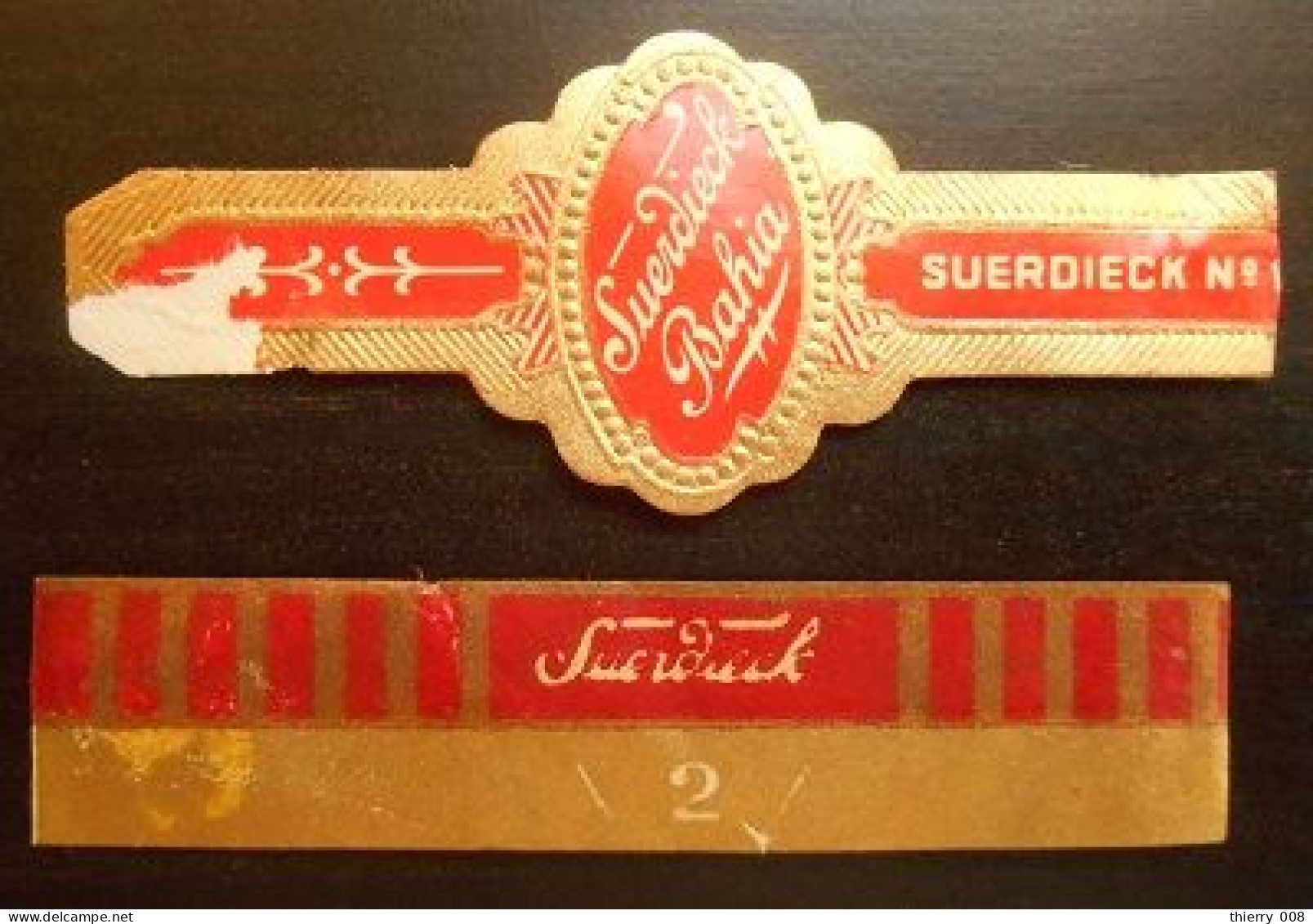 P41 Bague Bagues Cigare Cigares  Suerdieck  2 Pièces - Cigar Bands