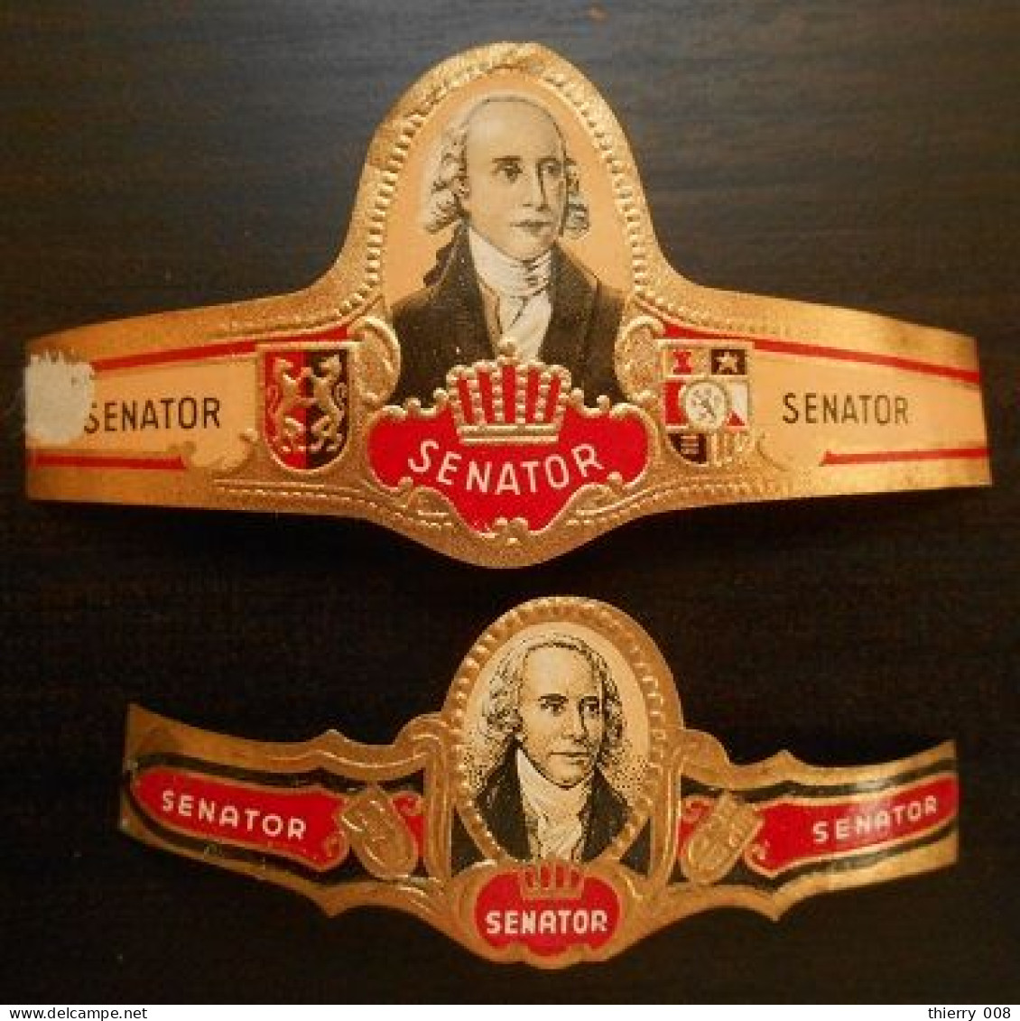 P52 Bague Bagues Cigare Cigares  Senator  2 Pièces - Sigarenbandjes