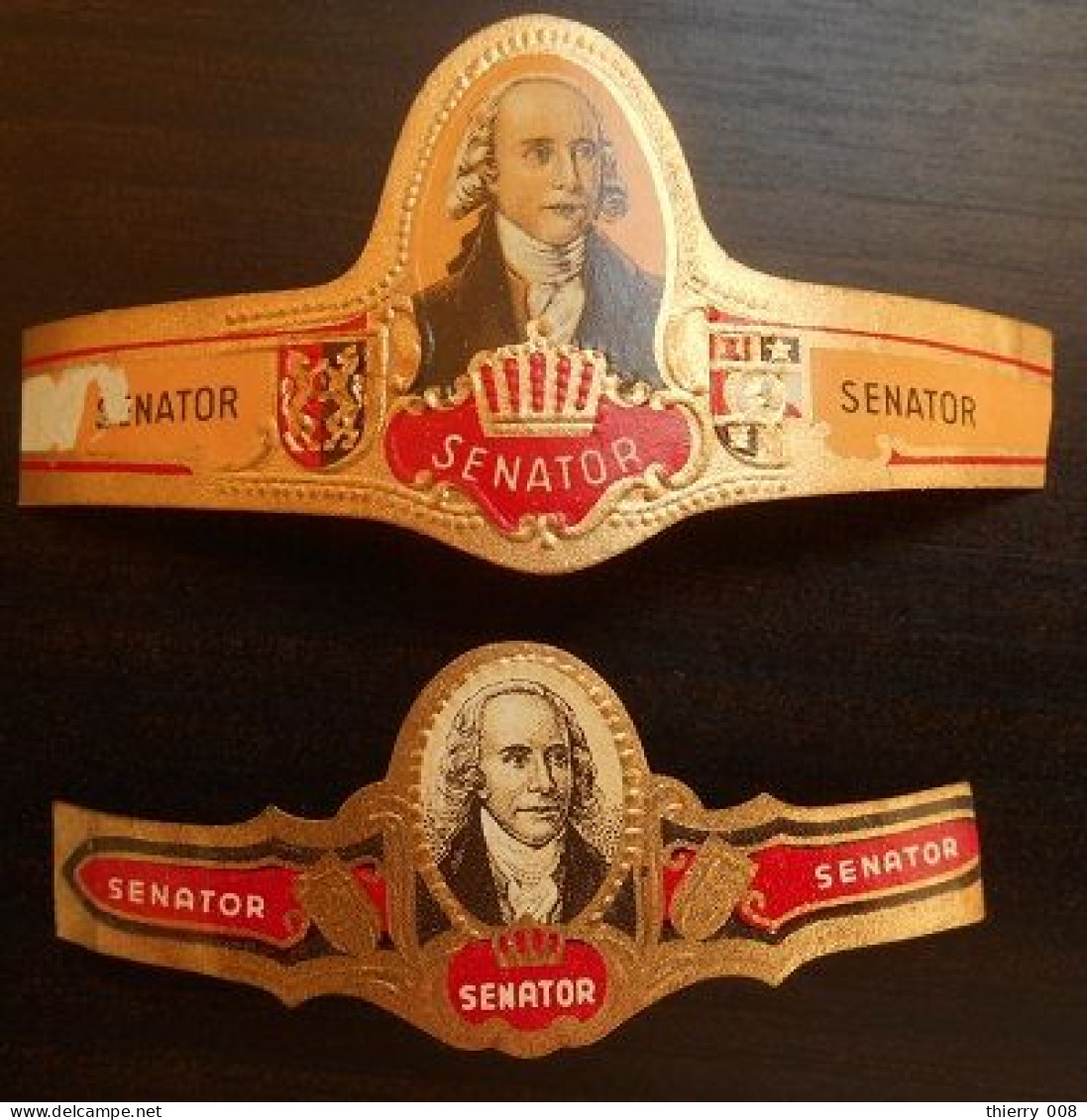 P53 Bague Bagues Cigare Cigares  Senator  2 Pièces - Sigarenbandjes