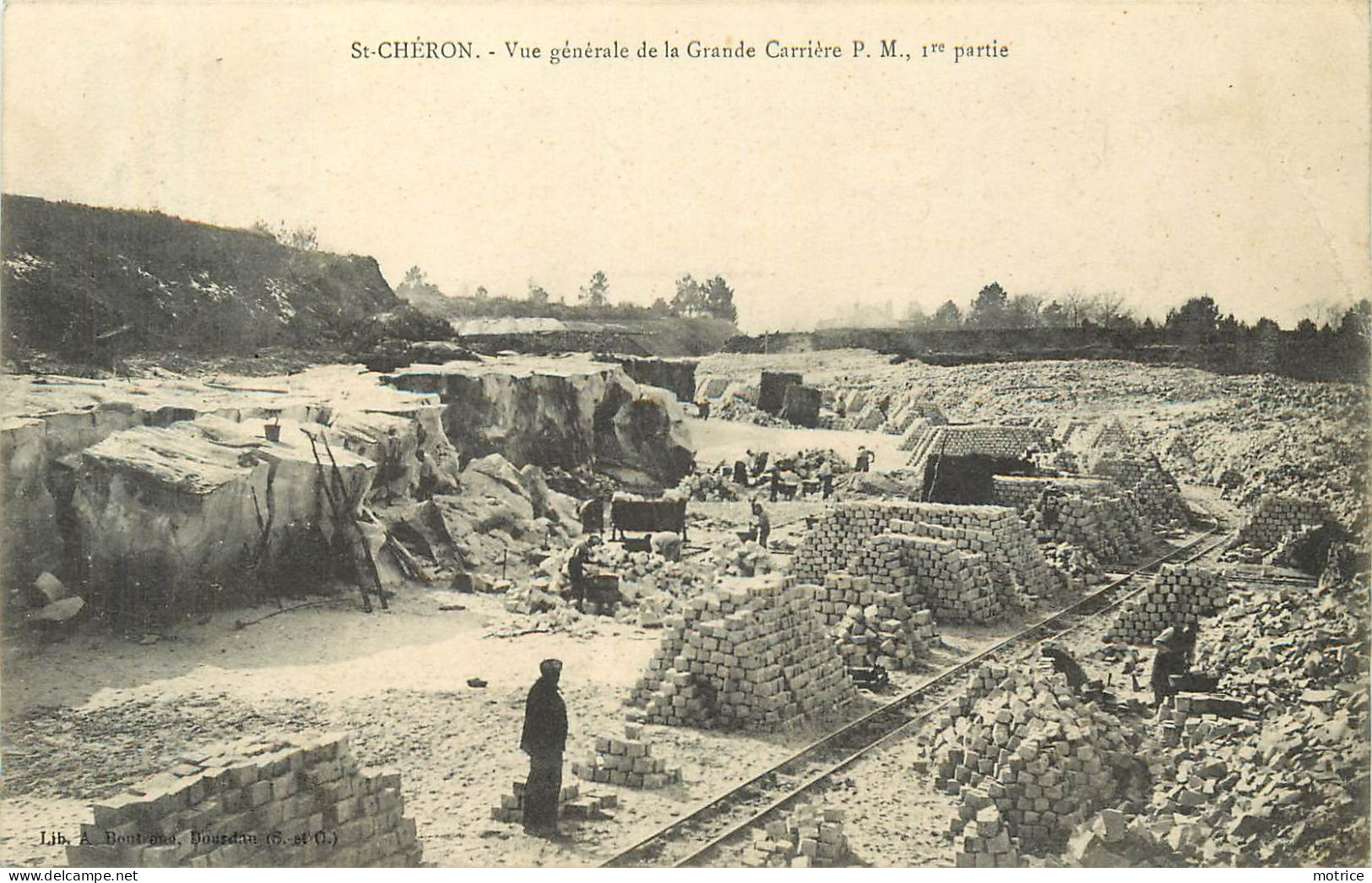 SAINT CHERON - Vue Générale De La Grande Carrière P.M., 1er Partie. - Saint Cheron