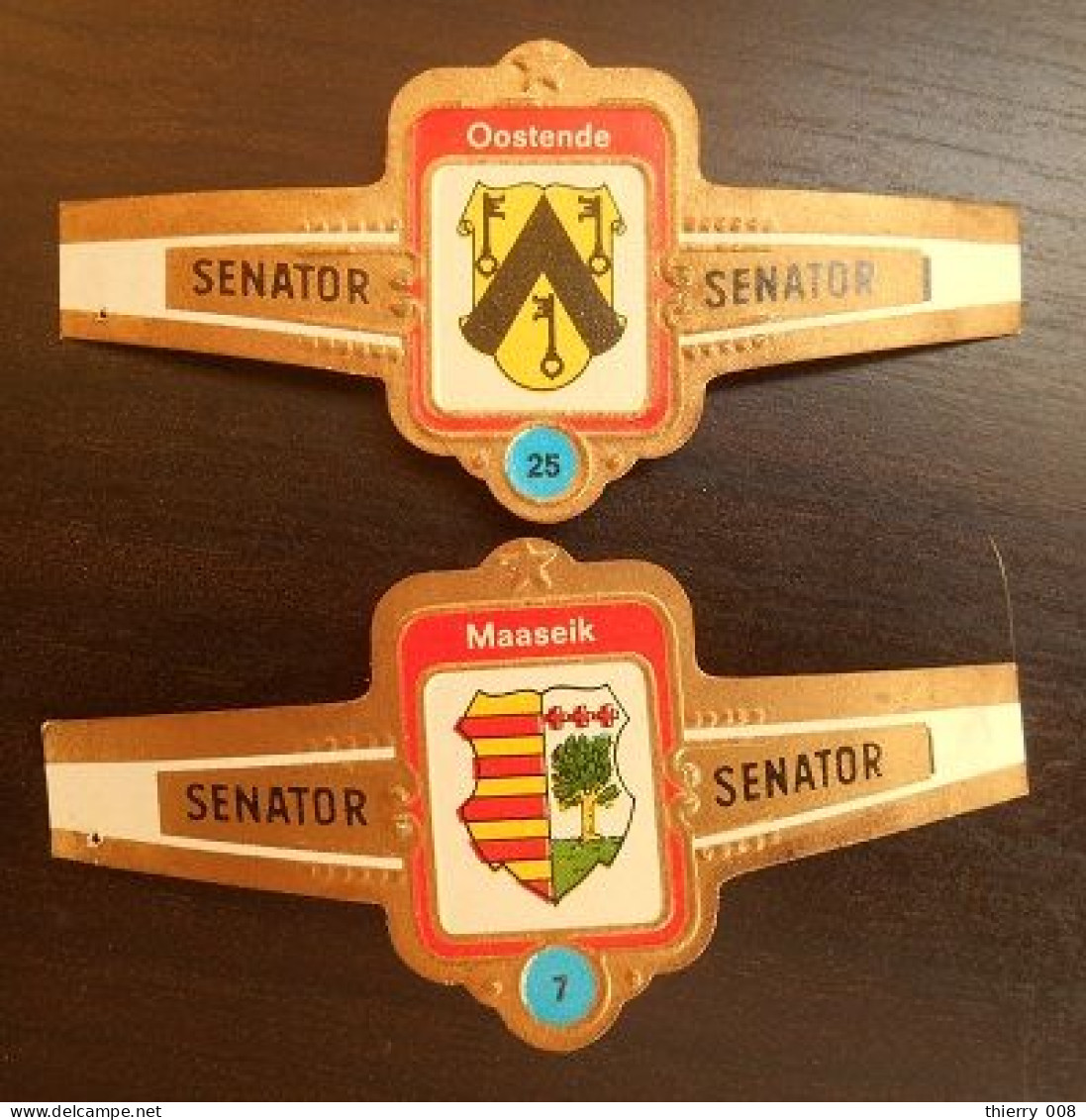 P65 Bague Bagues Cigare Cigares  Senator Oostende Maaseik  2 Pièces - Cigar Bands