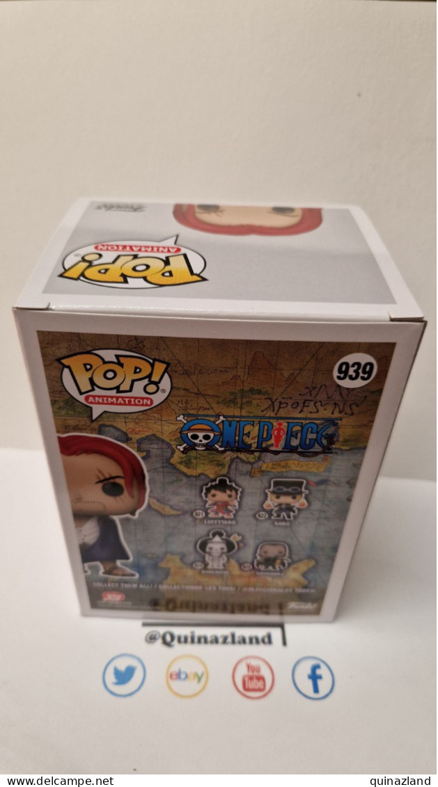 Funko Pop! ONE PIECE POP N° 939 Shanks Special Edition (F9) - Sonstige & Ohne Zuordnung