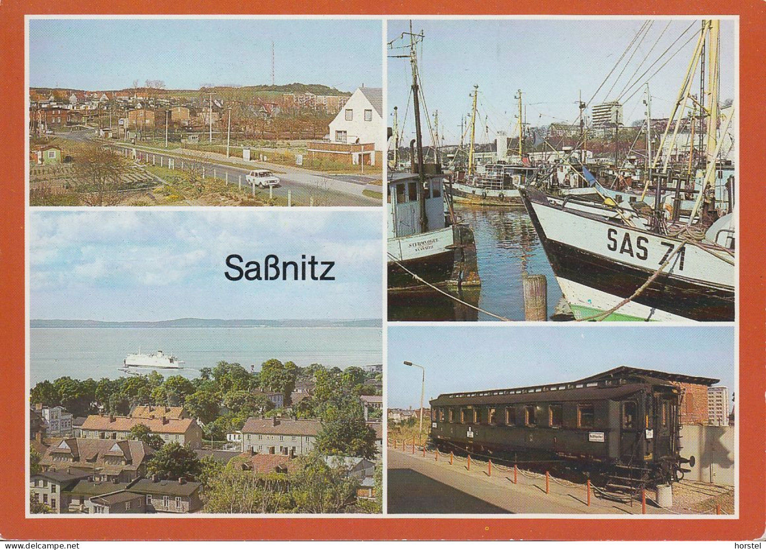 D-18546 Sassnitz - Alte Ansichten - Leningedenkwagen - Railway - Fischereihafen - Sassnitz