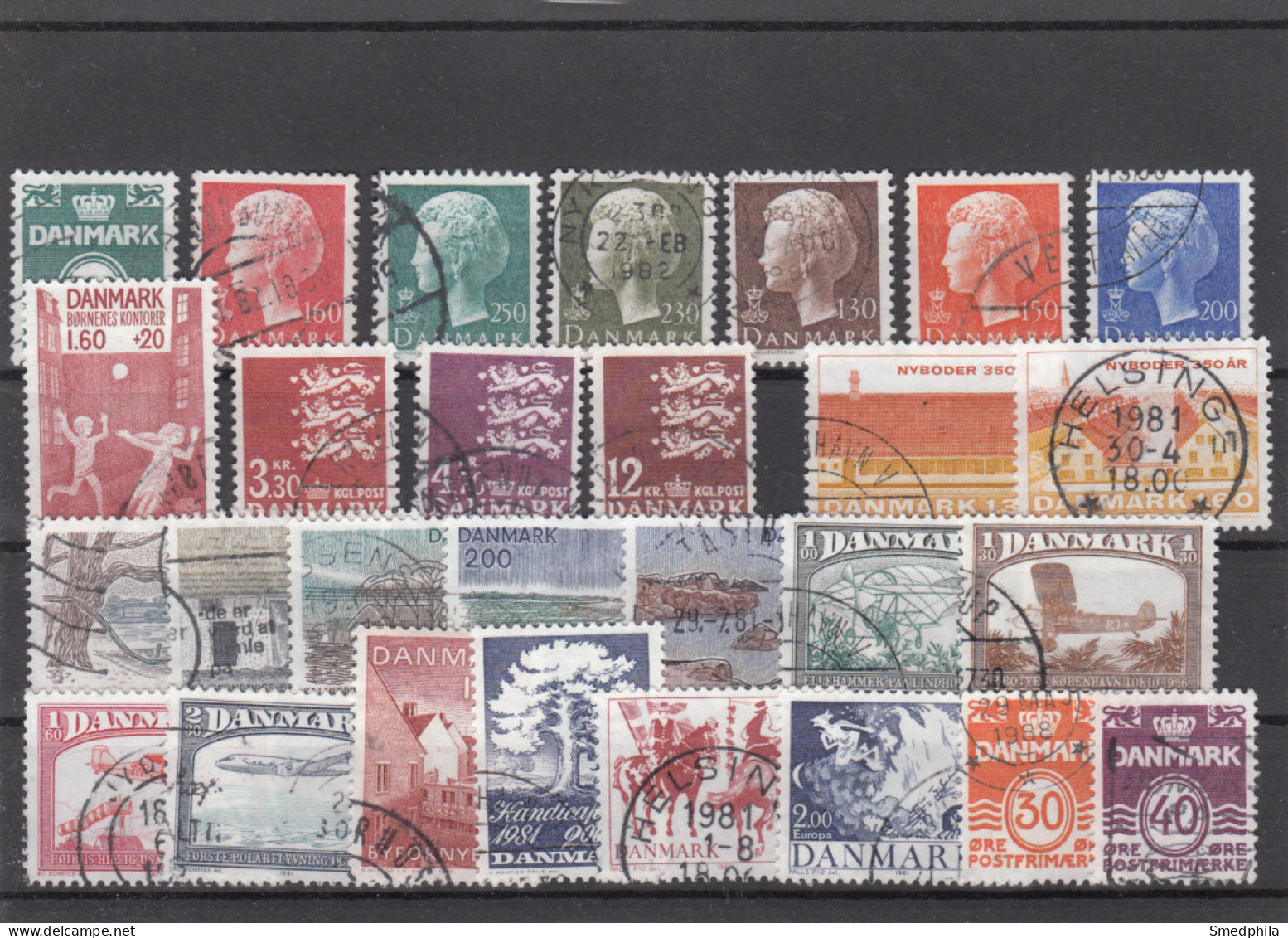 Denmark 1981 - Full Year Used - Années Complètes